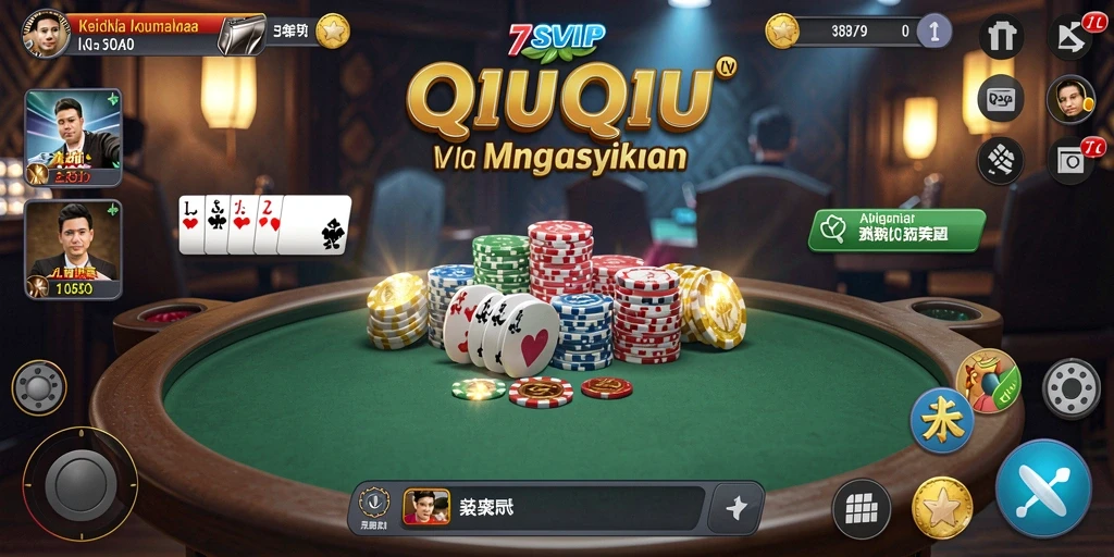 Tampilan gameplay QiuQiu yang menarik dan penuh strategi.