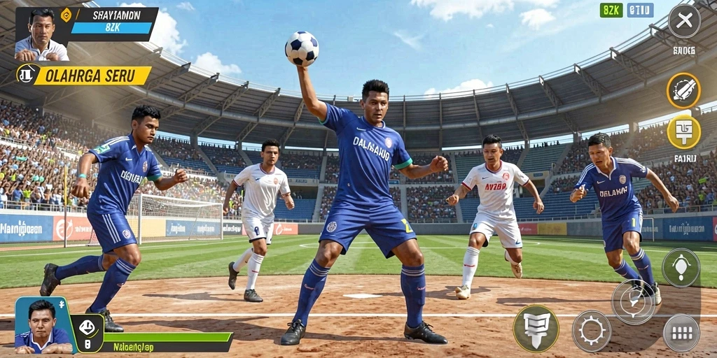 Tampilan gameplay menarik dari 8ZK dengan berbagai olahraga.