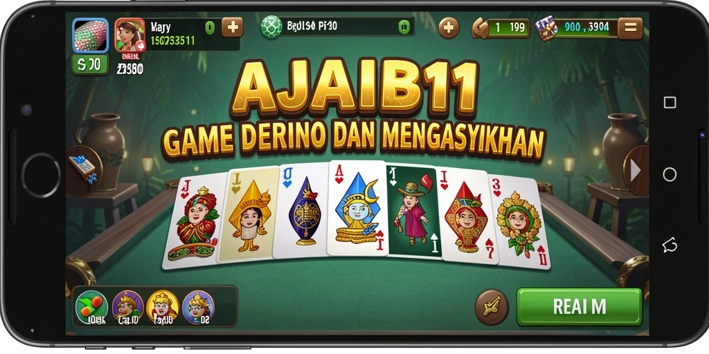 Tampilan gameplay seru dalam AJAIB11 yang mendebarkan.