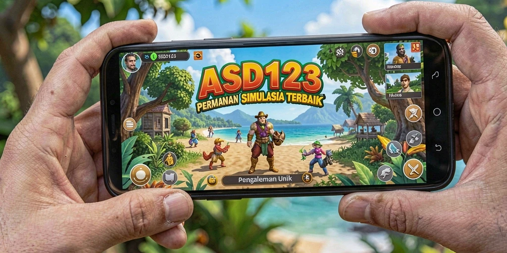 Tangkapan layar dari gameplay ASD123 yang menampilkan berbagai interaksi dalam simulasi.