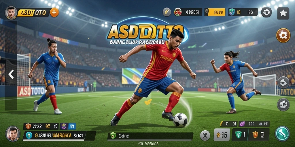 Screenshot dari ASDTOTO menampilkan aksi seru di lapangan olahraga.