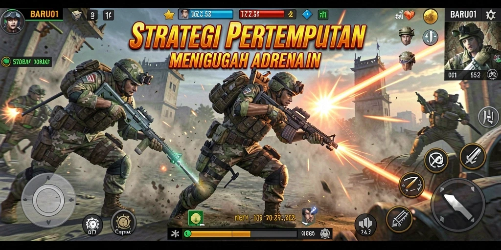Tampilan gameplay BARU01 yang seru dan strategis.