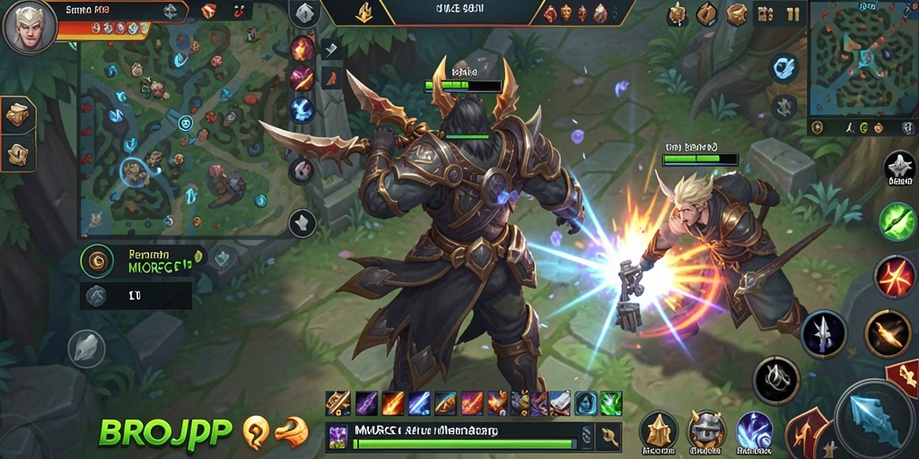 Screenshot gameplay BROJP dengan aksi seru dalam dunia MMORPG.