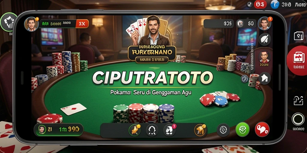 Tampilan menawan dari gameplay Poker di CIPUTRATOTO.