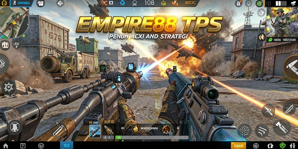 Tampilan gameplay seru dari EMPIRE88 dalam mode TPS.