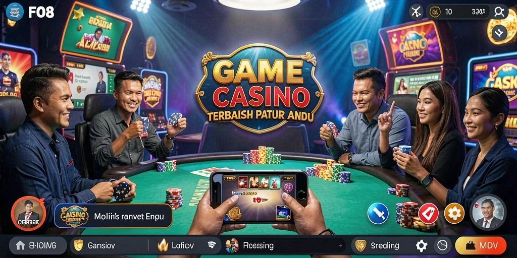 Tampilan gameplay FO8 yang menarik dan interaktif dalam Live Casino.
