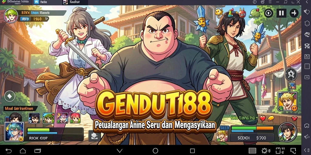 Tampilan gameplay GENDUT188 yang menarik dan penuh warna.