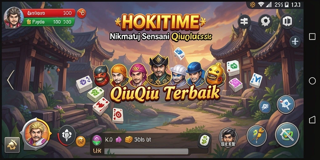 Screenshot gameplay QiuQiu HOKITIME yang seru dan menarik.