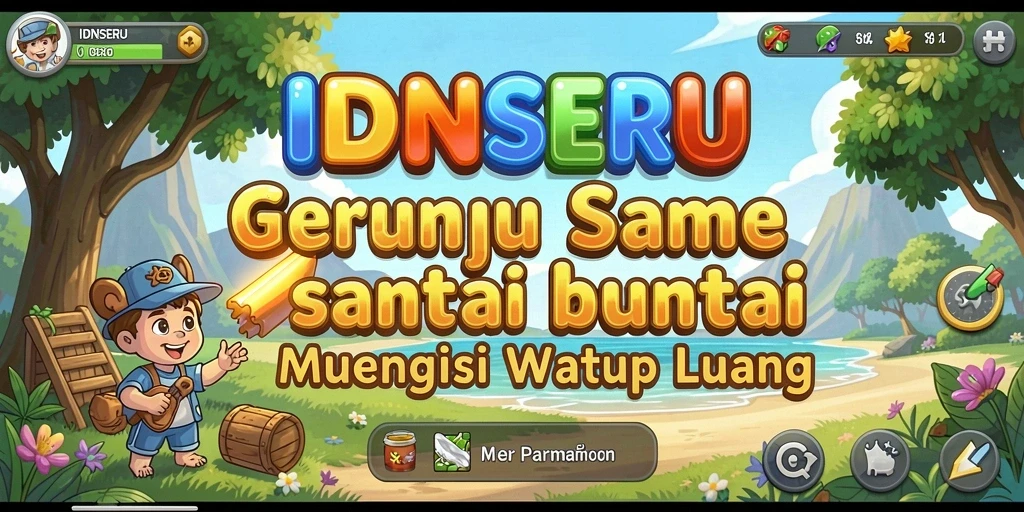 Screenshot IDNSERU menampilkan gameplay yang seru dan interaktif.