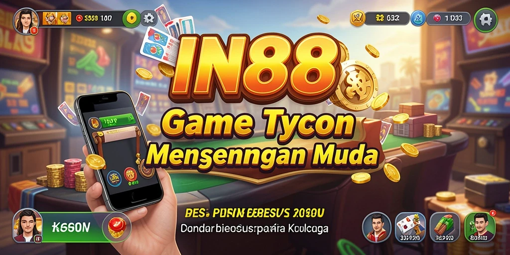 Screenshot utama menunjukkan gameplay seru yang menggambarkan manajemen bisnis.