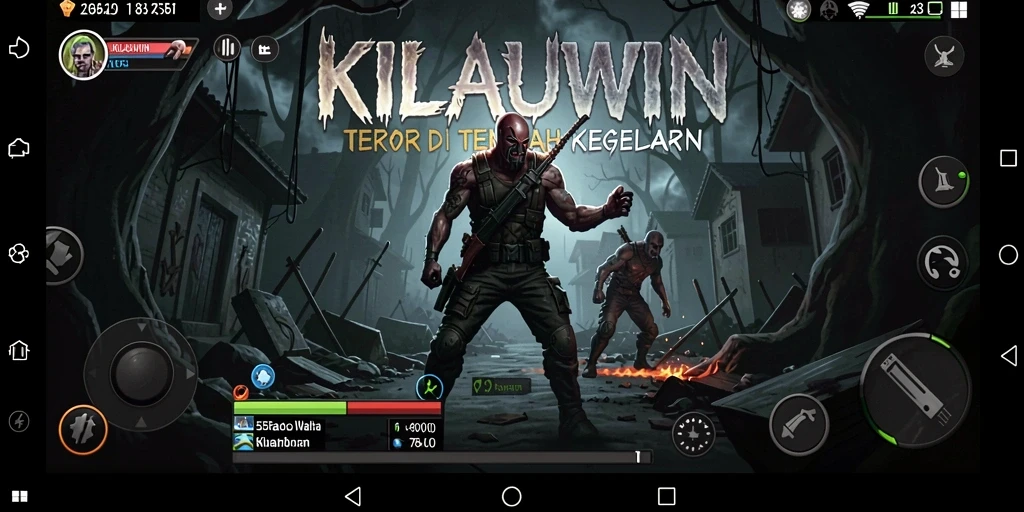 Tampilan gameplay menegangkan dari KILAUWIN yang penuh misteri.