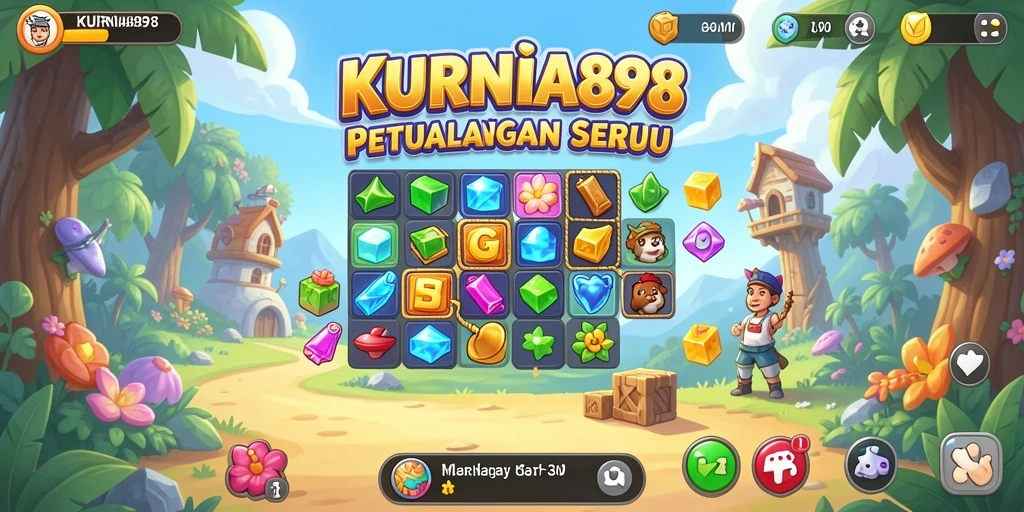Tampilan menarik dari gameplay KURNIA898 yang penuh warna.