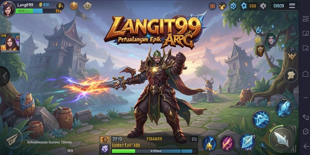 Tampilan gameplay LANGIT99 yang seru dan menakjubkan.