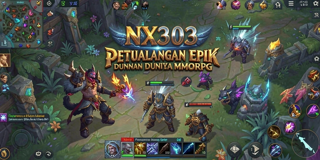 Gameplay seru dengan petualangan MMORPG yang mendebarkan.