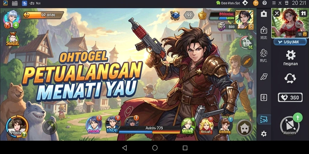 Tampilan dinamis gameplay OHTOGEL yang mengesankan.