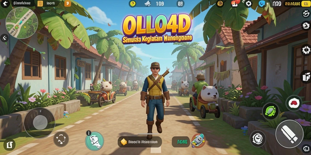 Tampilan menarik dari gameplay OLLO4D dengan simulasi interaktif.