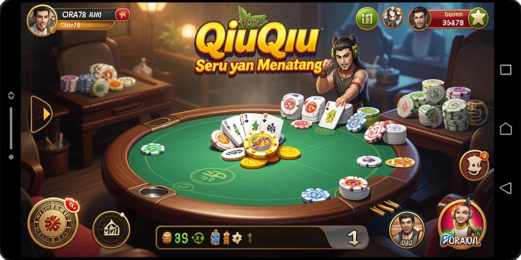 Screenshot gameplay QiuQiu yang menegangkan di ORA78.