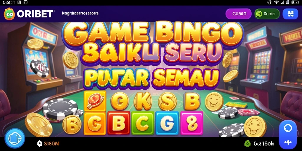 Tampilan gameplay Bingonya yang menarik dan penuh warna.