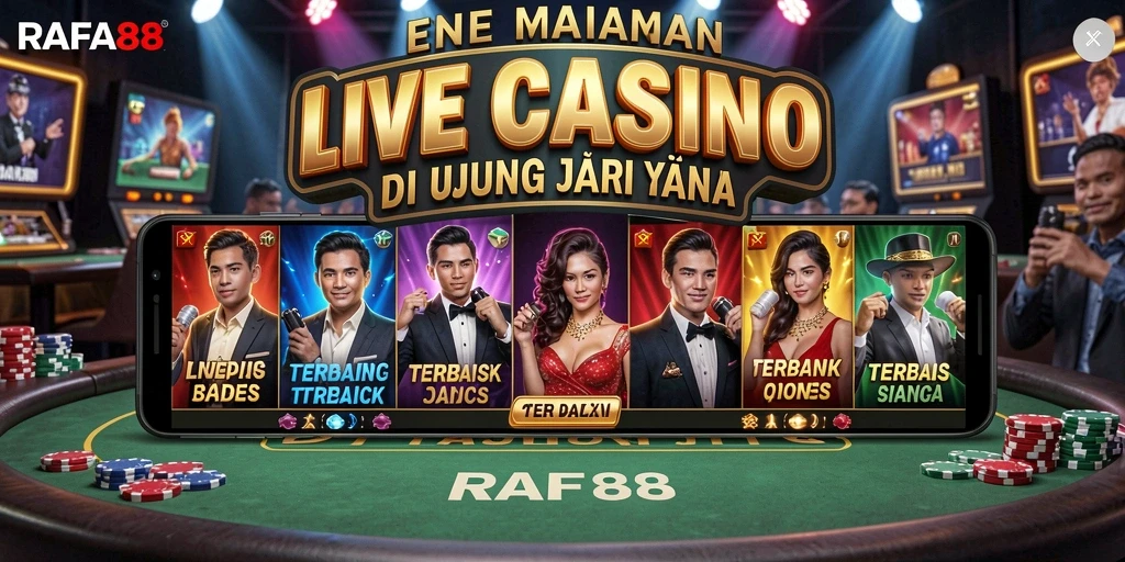 Tangkapan layar dari gameplay Live Casino RAFA88 yang menarik.