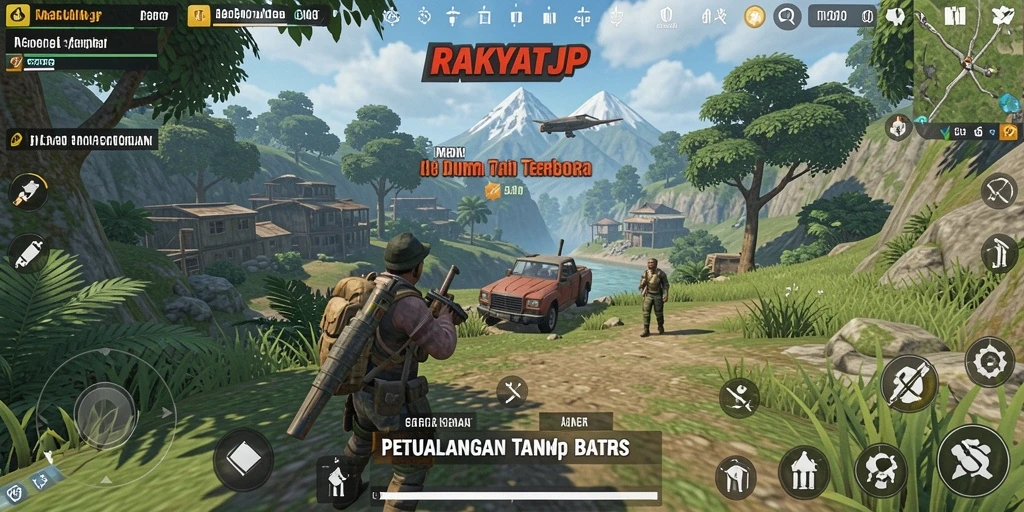 Tampilan gameplay RAKYATJP di dunia terbuka yang menakjubkan.