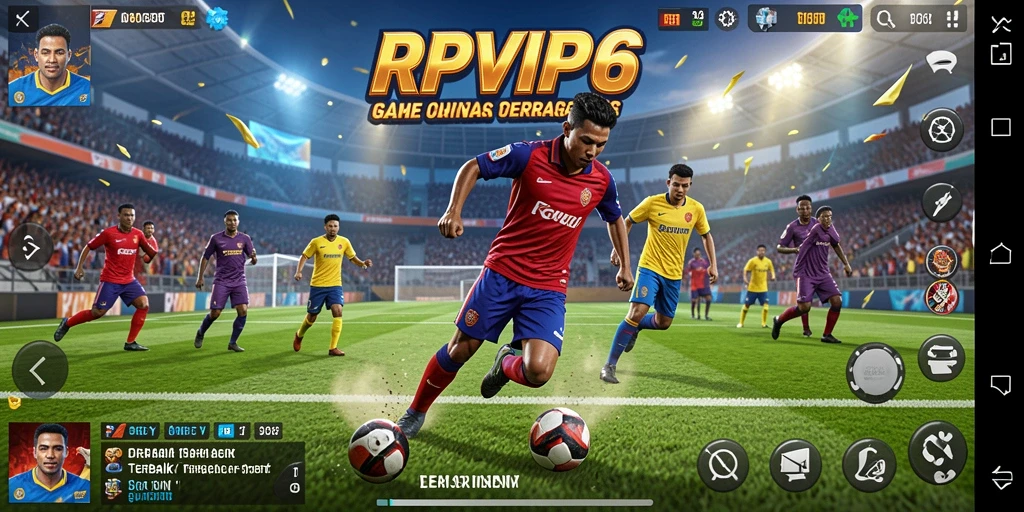 Tampilan gameplay mendebarkan di RPVIP6 dengan berbagai jenis olahraga.