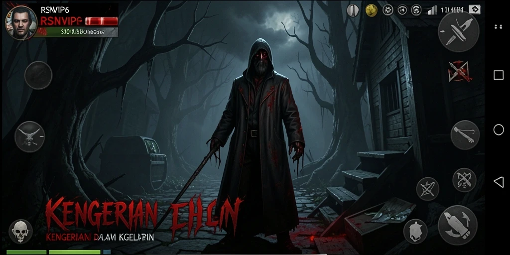 Gameplay RSNVIP6 yang menegangkan dan menyeramkan.