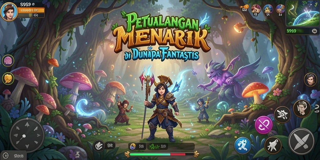Tampilan gameplay petualangan S9S9 yang memukau.