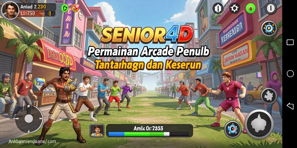 Tampilan gameplay SENIOR4D yang seru dan menegangkan.
