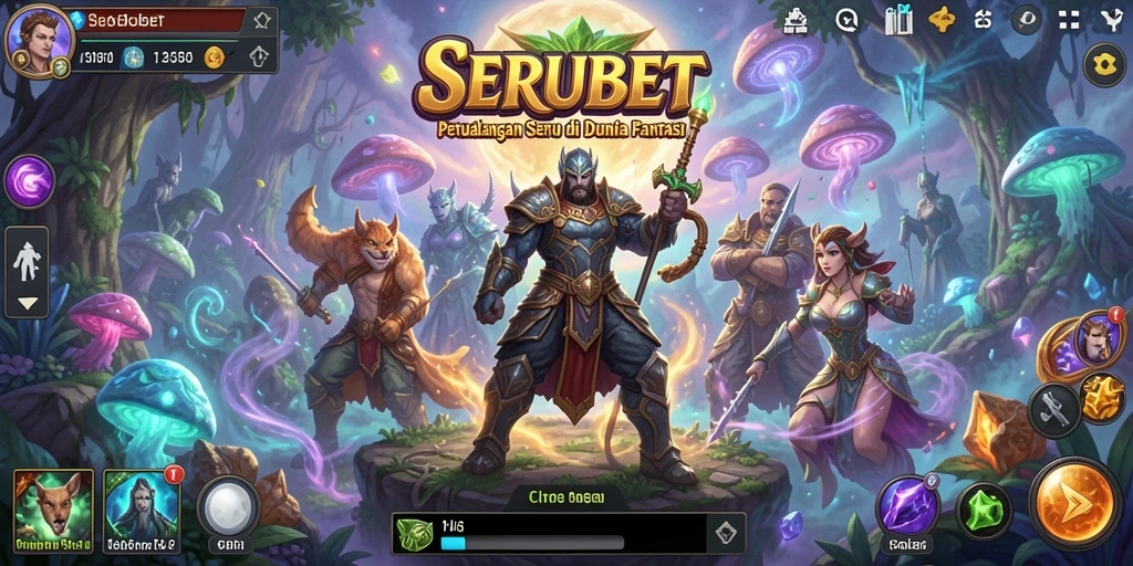 Tampilan gameplay SERUBET yang mendebarkan dan penuh petualangan.